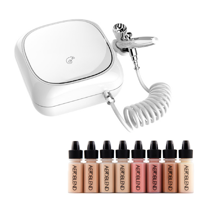 Aeroblend Airbrush Makeup Personal Starter Kit - Professional Cosmetic